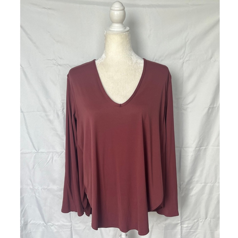 Lululemon Nulu Relaxed-Fit Yoga Long Sleeve Shirt in Smoky Red
